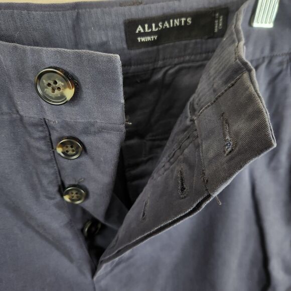 AllSaints Slim Fit Park Chino Pants 30x30 - Picture 6 of 8